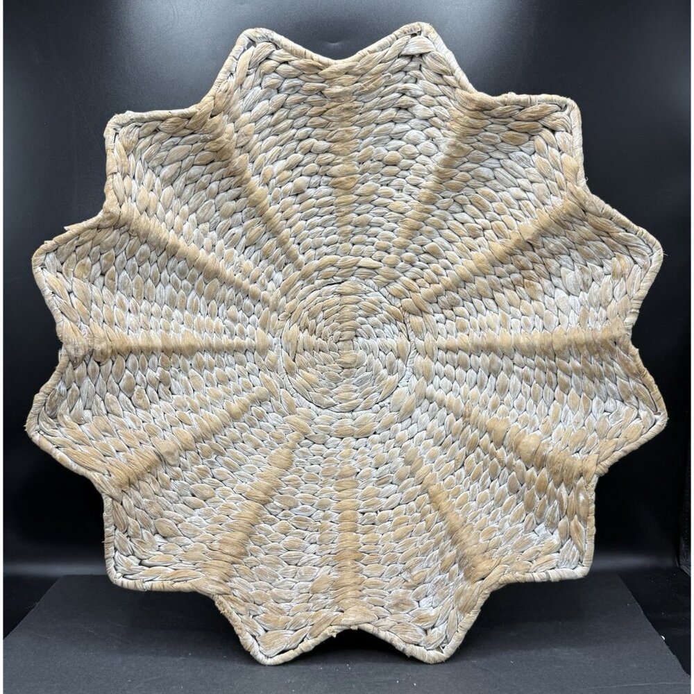 Woven Seagrass Wall Table Decor Star Basket Boho Sheik Farmhouse Coastal 17"